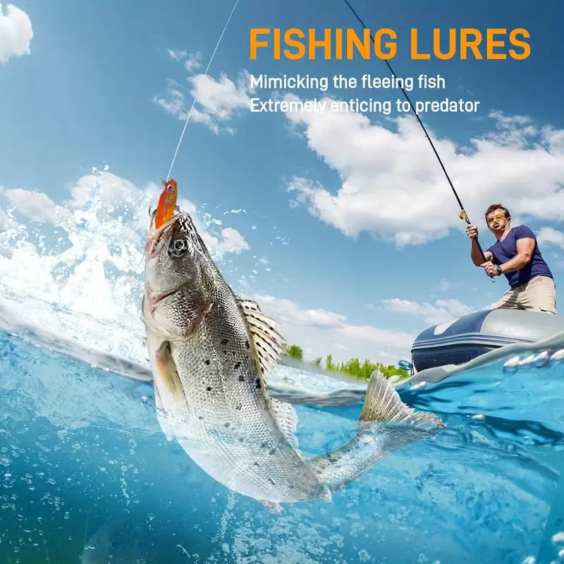 Fishing Advent Calendar 2025 24Pcs Fishing Lures Gift Box Kit Including Crankbaits Soft Baits Christmas Countdown Lure Gift Kit