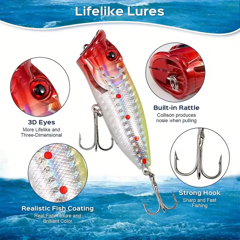 Fishing Advent Calendar 2025 24Pcs Fishing Lures Gift Box Kit Including Crankbaits Soft Baits Christmas Countdown Lure Gift Kit