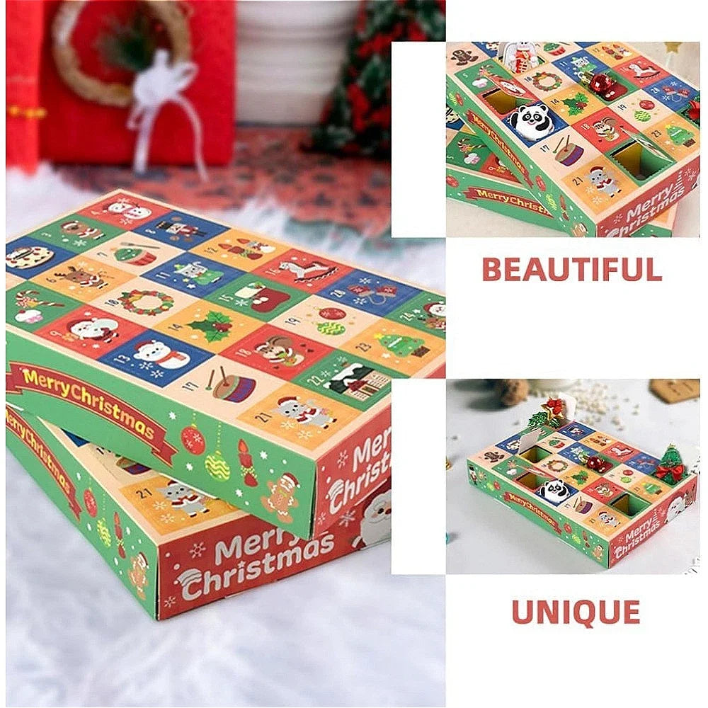 Christmas Advent Calendars to Fill DIY Advent Calendars Boxes 24 Empty Fillable Christmas Countdown Calendar 24 Days Gift Boxes