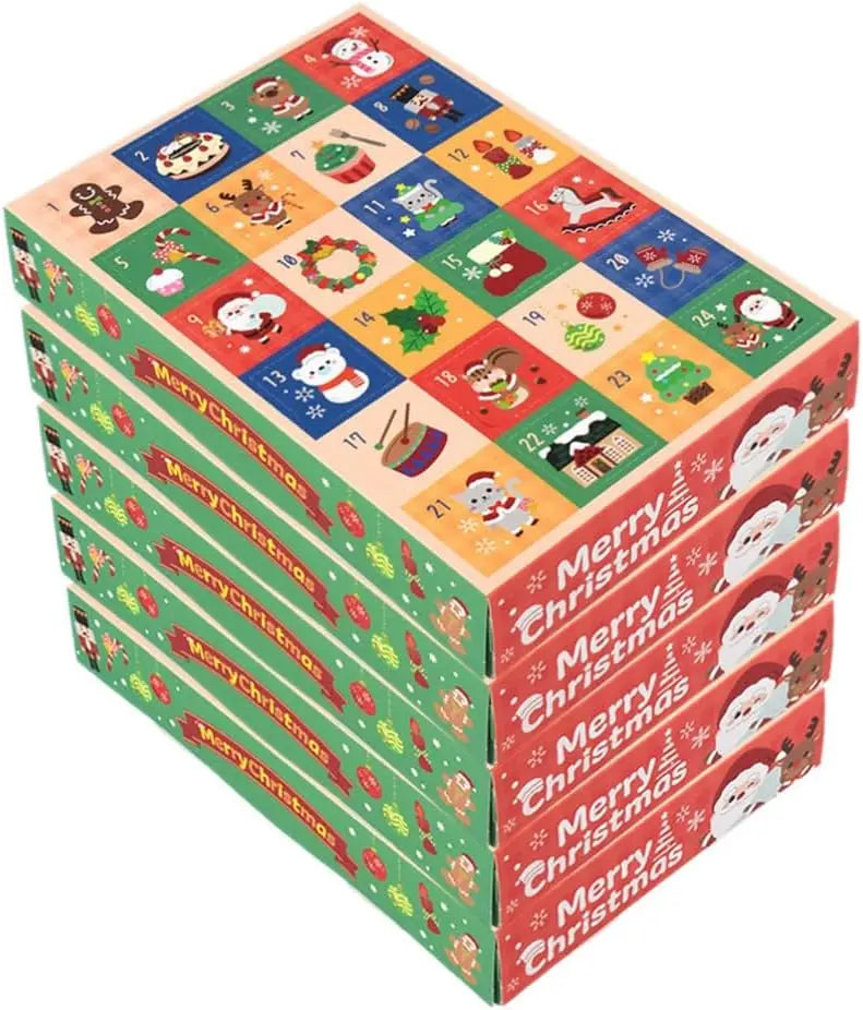 Christmas Advent Calendars to Fill DIY Advent Calendars Boxes 24 Empty Fillable Christmas Countdown Calendar 24 Days Gift Boxes